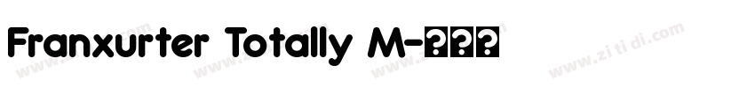 Franxurter Totally M字体转换